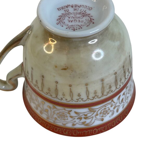 Teacup and Saucer Demitasse Vintage Regal China Occupied Japan 1947 - 1952 - Picture 8 of 14